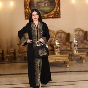 💥 প্রিমিয়াম দুবাই চেরি কাপড় পার্শিয়ালি 3 পার্ট, রাজকীয় আবায়া বোরকা